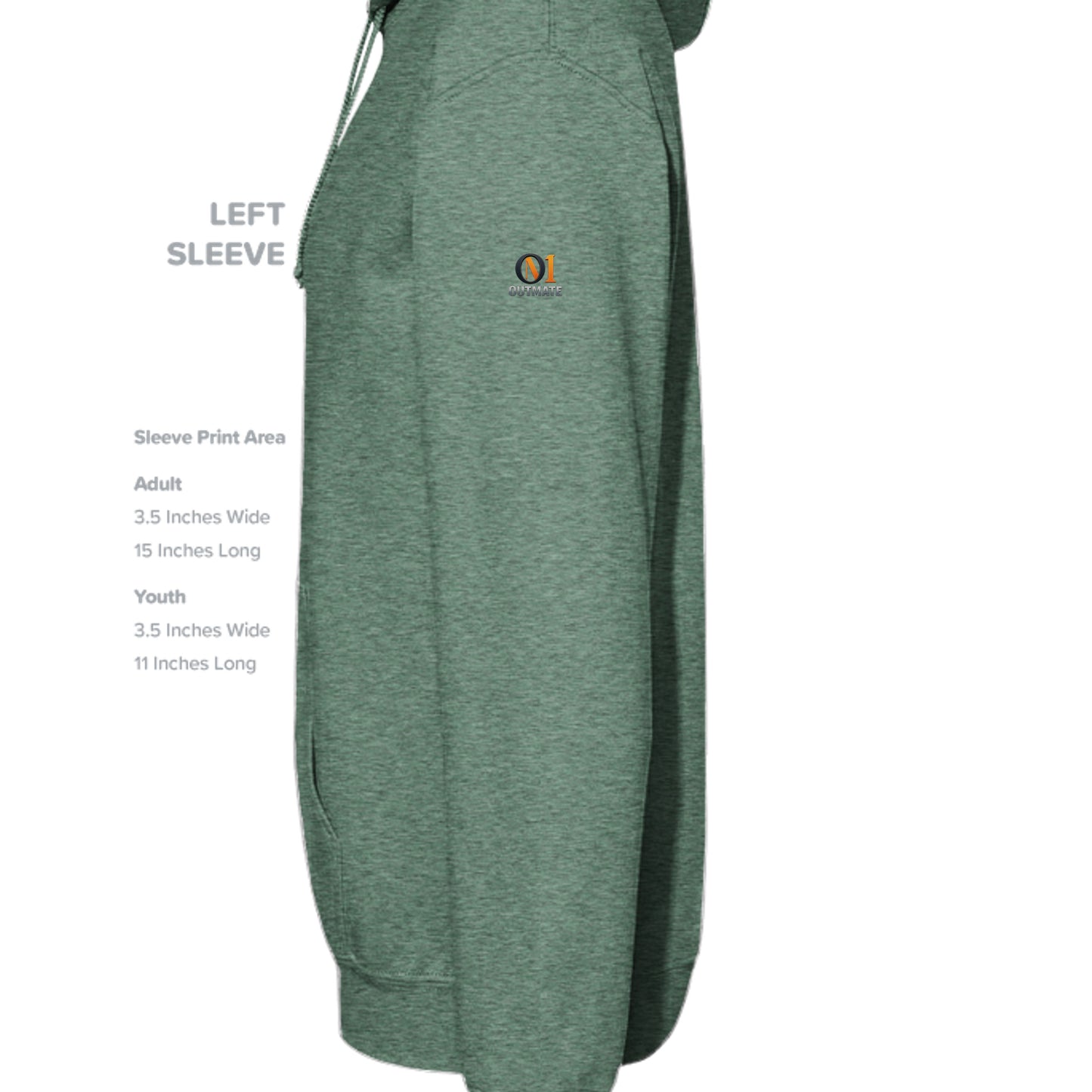Heather Sport Dark Green - G185 - SLEEVE_LEFT