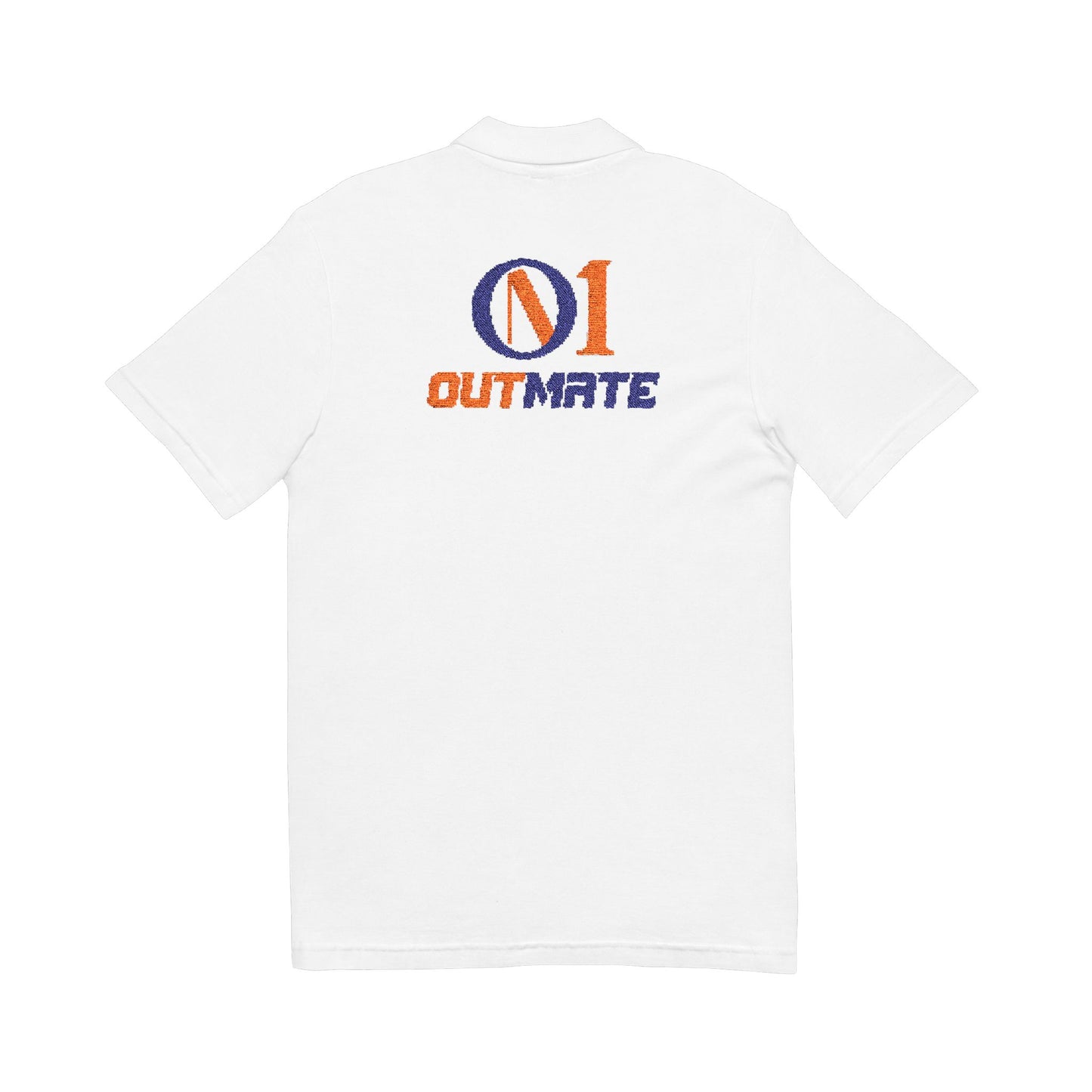 'Outmate' Embroidered multi Logo Polo Shirt