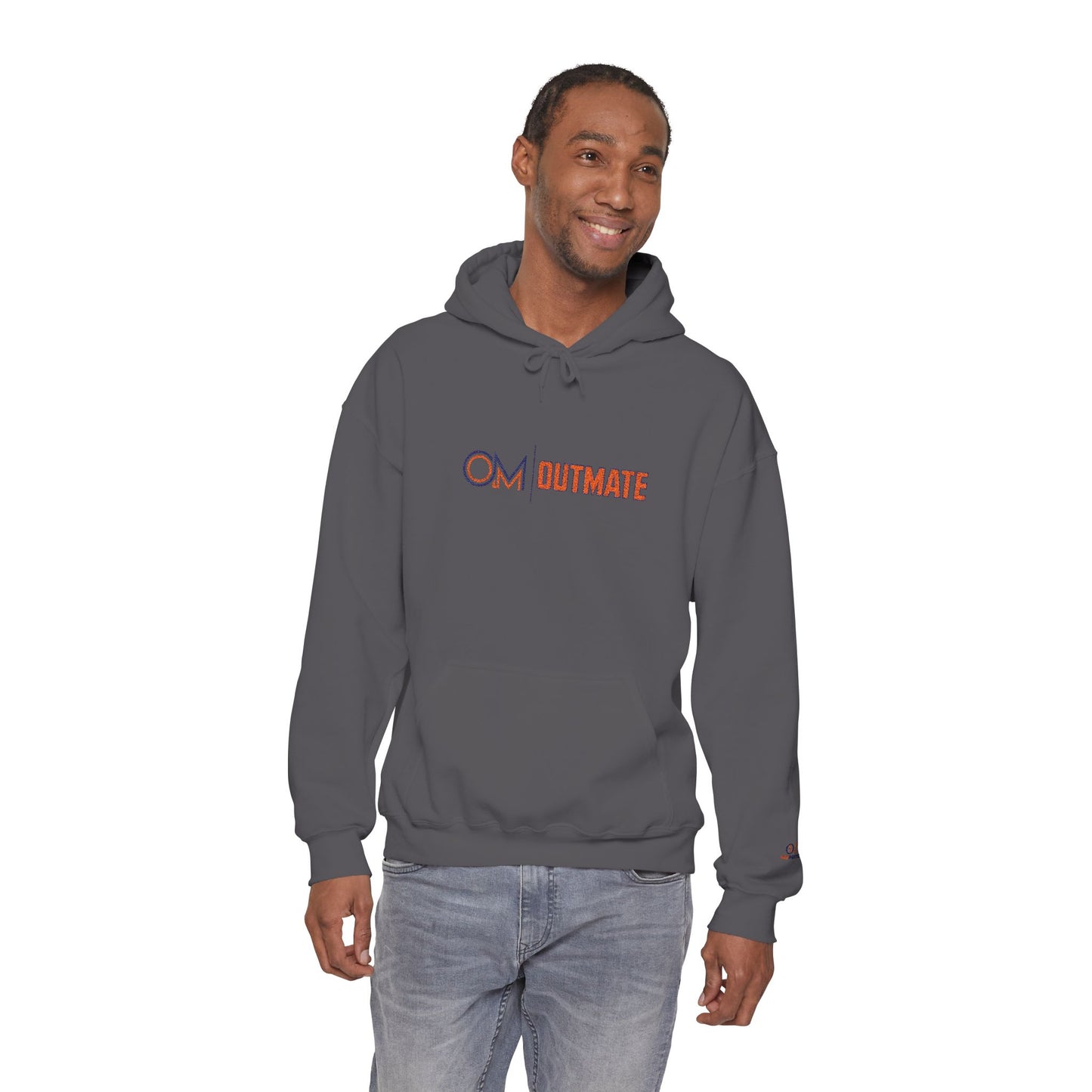 Outmate Unisex Multi Logo Embroidered Hoodie — Cozy Pullover