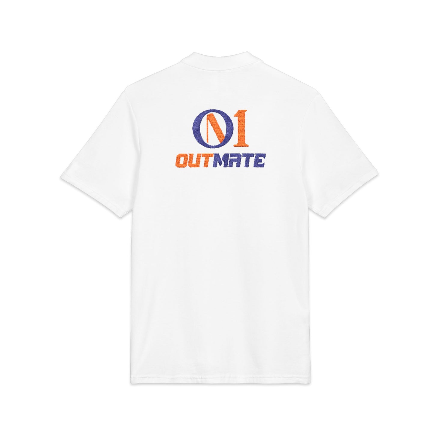 'Outmate' Embroidered multi Logo Polo Shirt