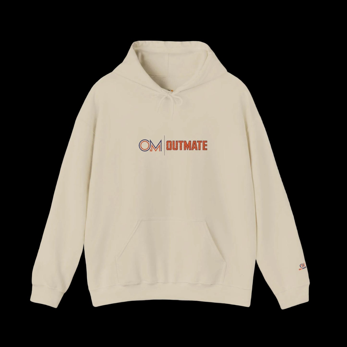 Outmate Unisex Multi Logo Embroidered Hoodie — Cozy Pullover