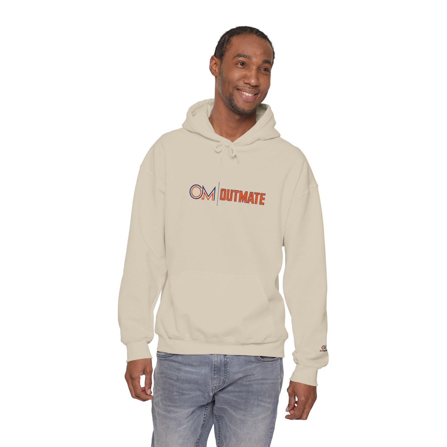 Outmate Unisex Multi Logo Embroidered Hoodie — Cozy Pullover