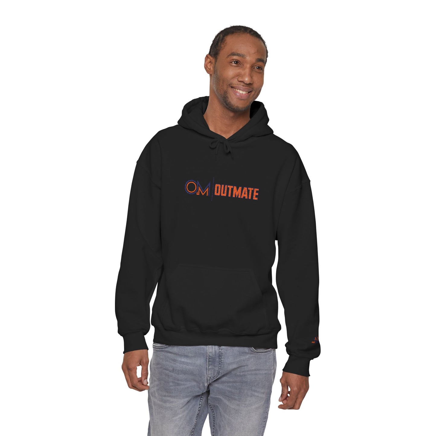 Outmate Unisex Multi Logo Embroidered Hoodie — Cozy Pullover