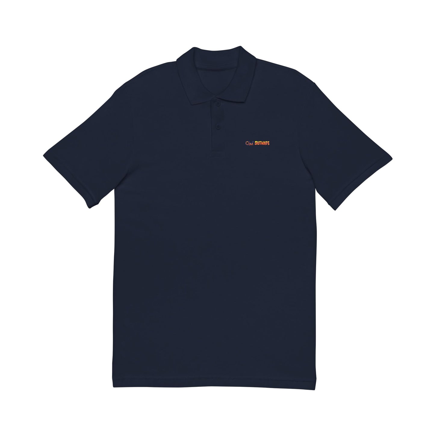 'Outmate' Embroidered multi Logo Polo Shirt