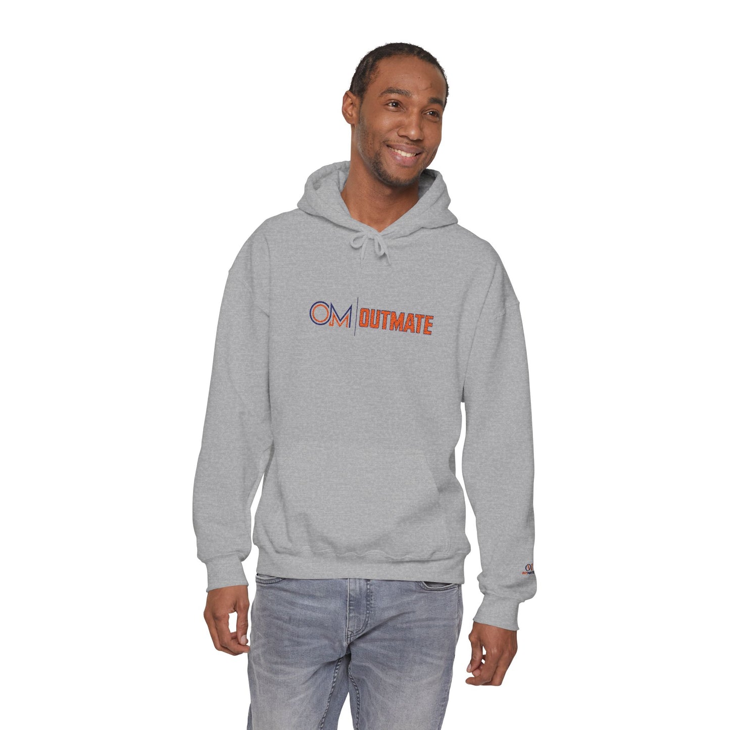 Outmate Unisex Multi Logo Embroidered Hoodie — Cozy Pullover
