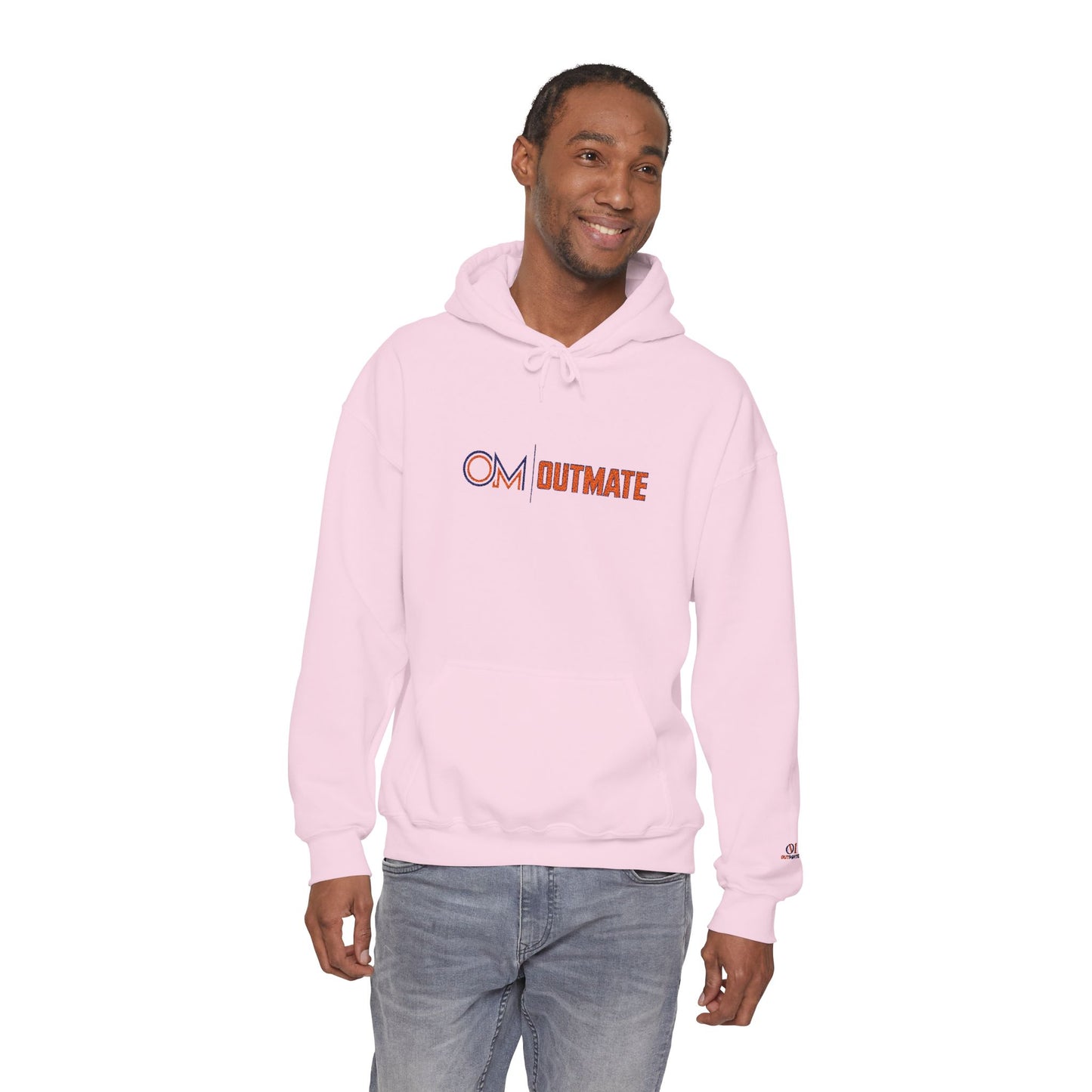 Outmate Unisex Multi Logo Embroidered Hoodie — Cozy Pullover