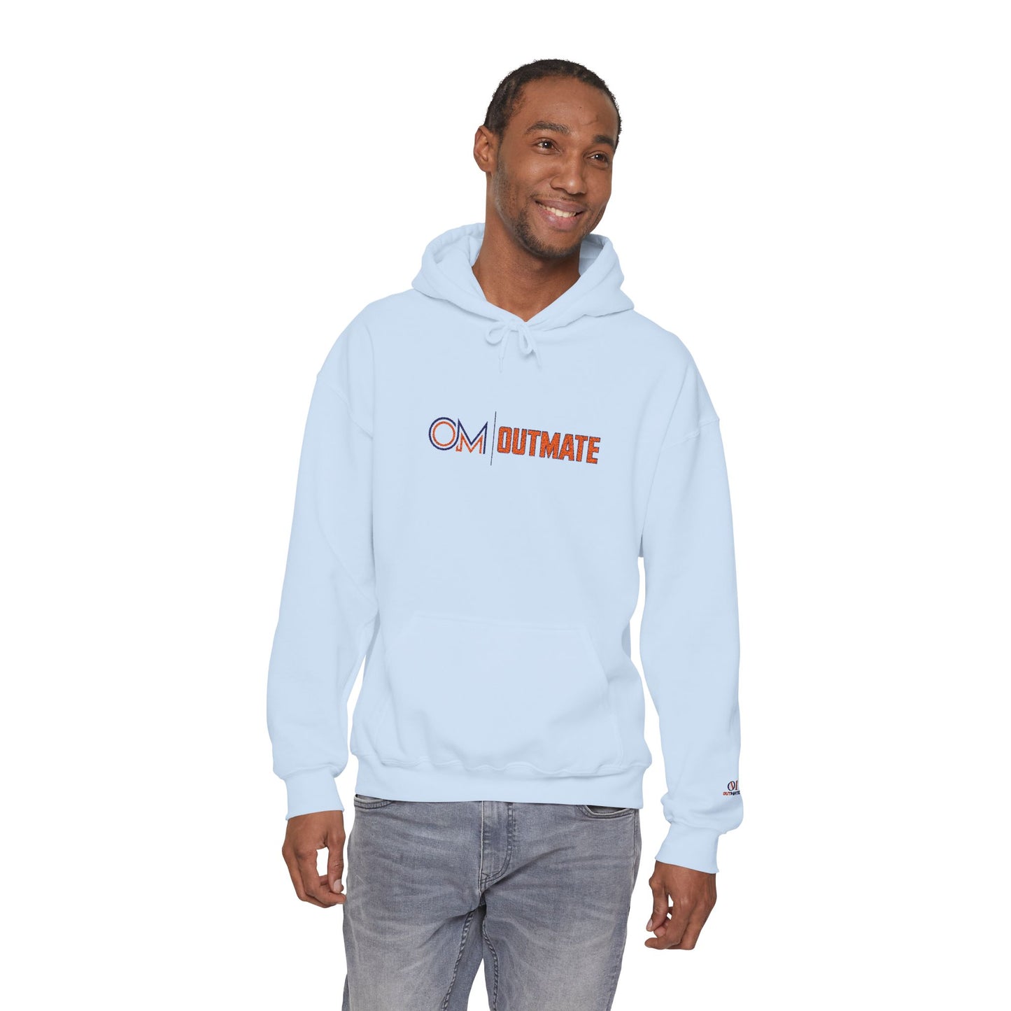 Outmate Unisex Multi Logo Embroidered Hoodie — Cozy Pullover