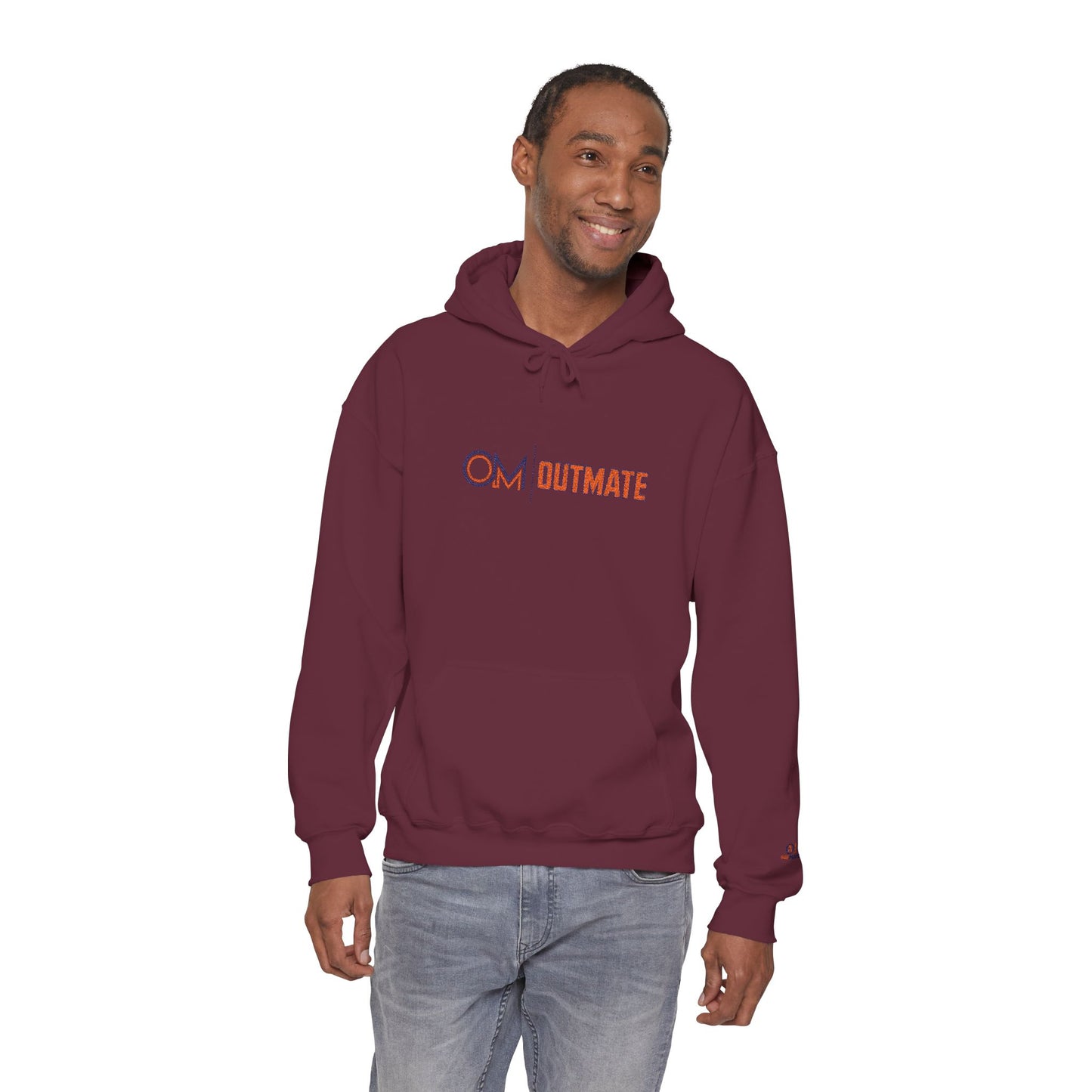 Outmate Unisex Multi Logo Embroidered Hoodie — Cozy Pullover