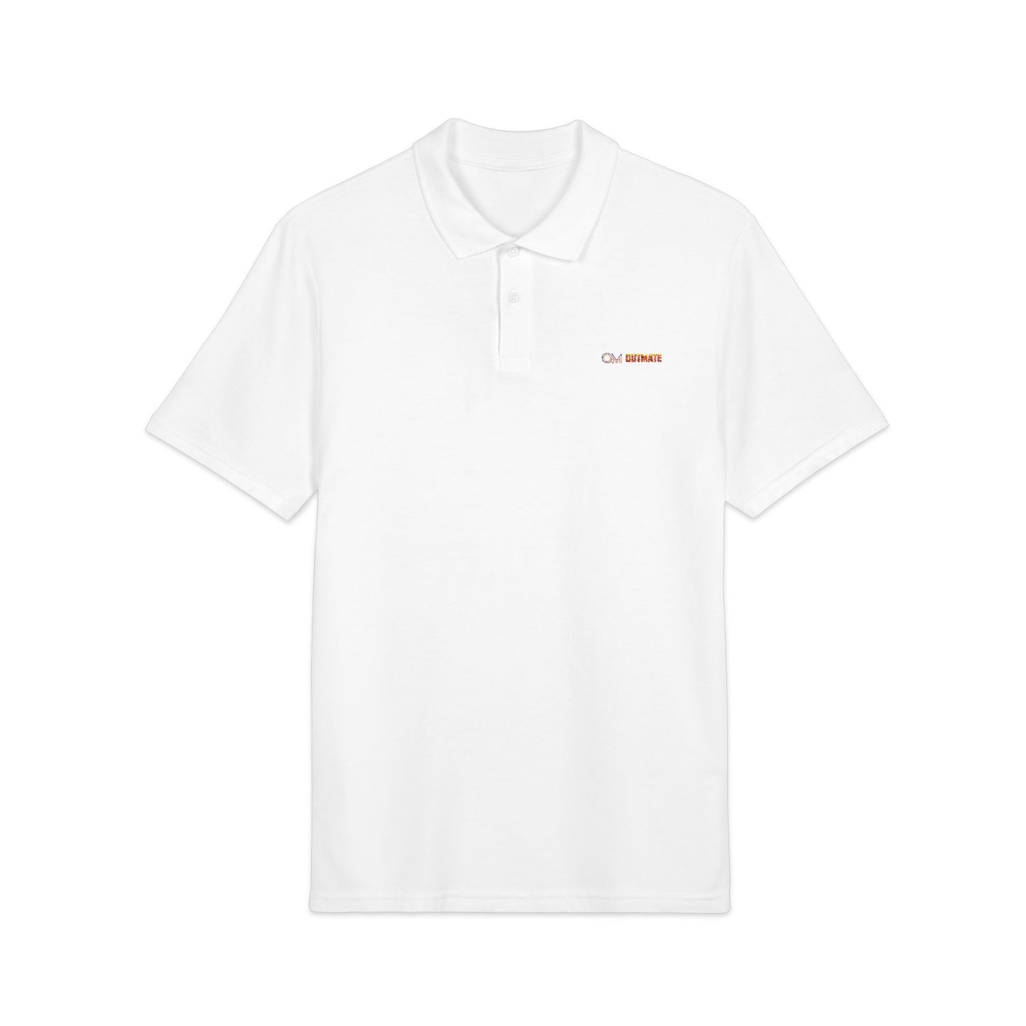 'Outmate' Embroidered multi Logo Polo Shirt