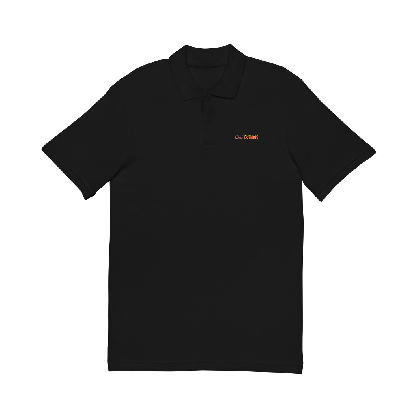 'Outmate' Embroidered multi Logo Polo Shirt