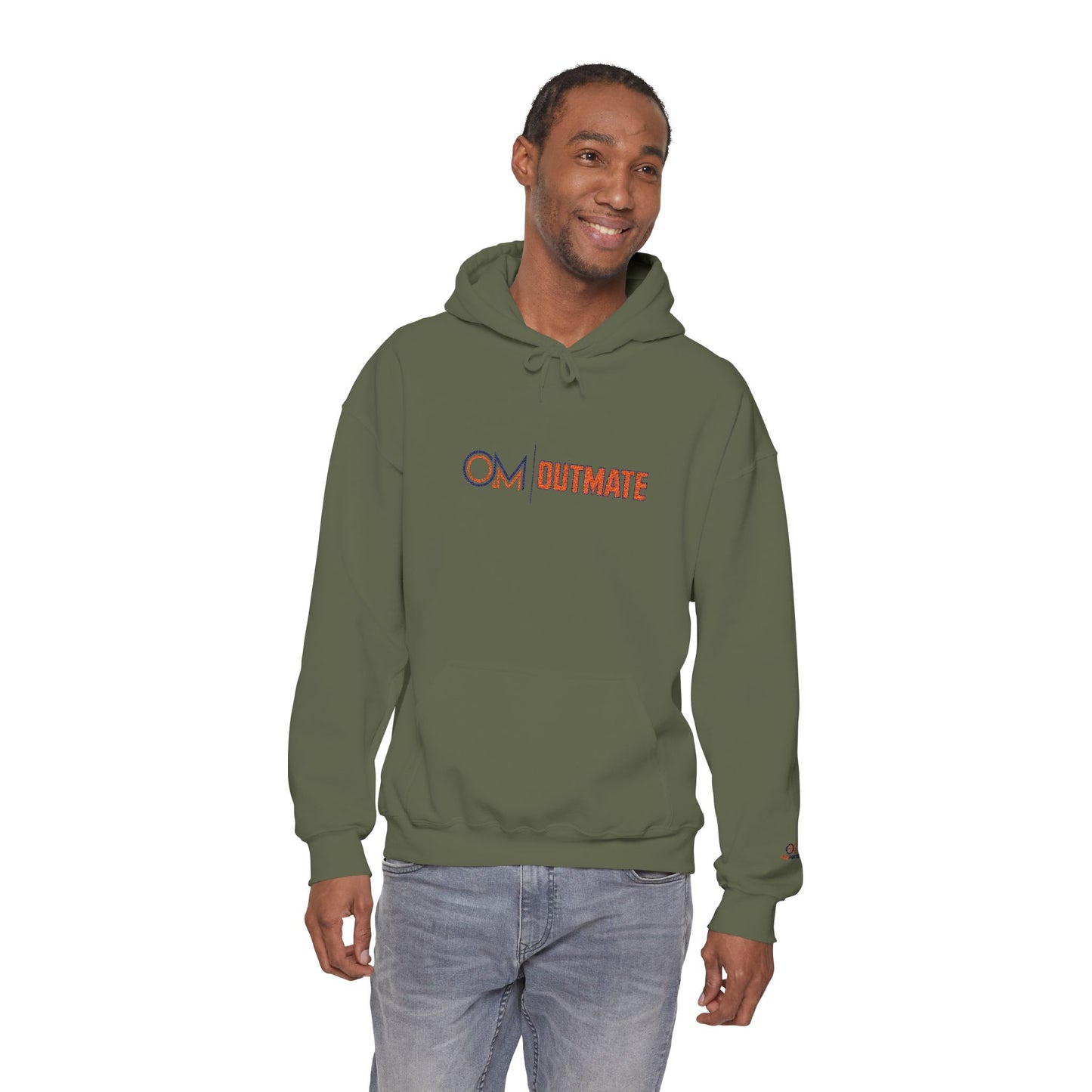 Outmate Unisex Multi Logo Embroidered Hoodie — Cozy Pullover