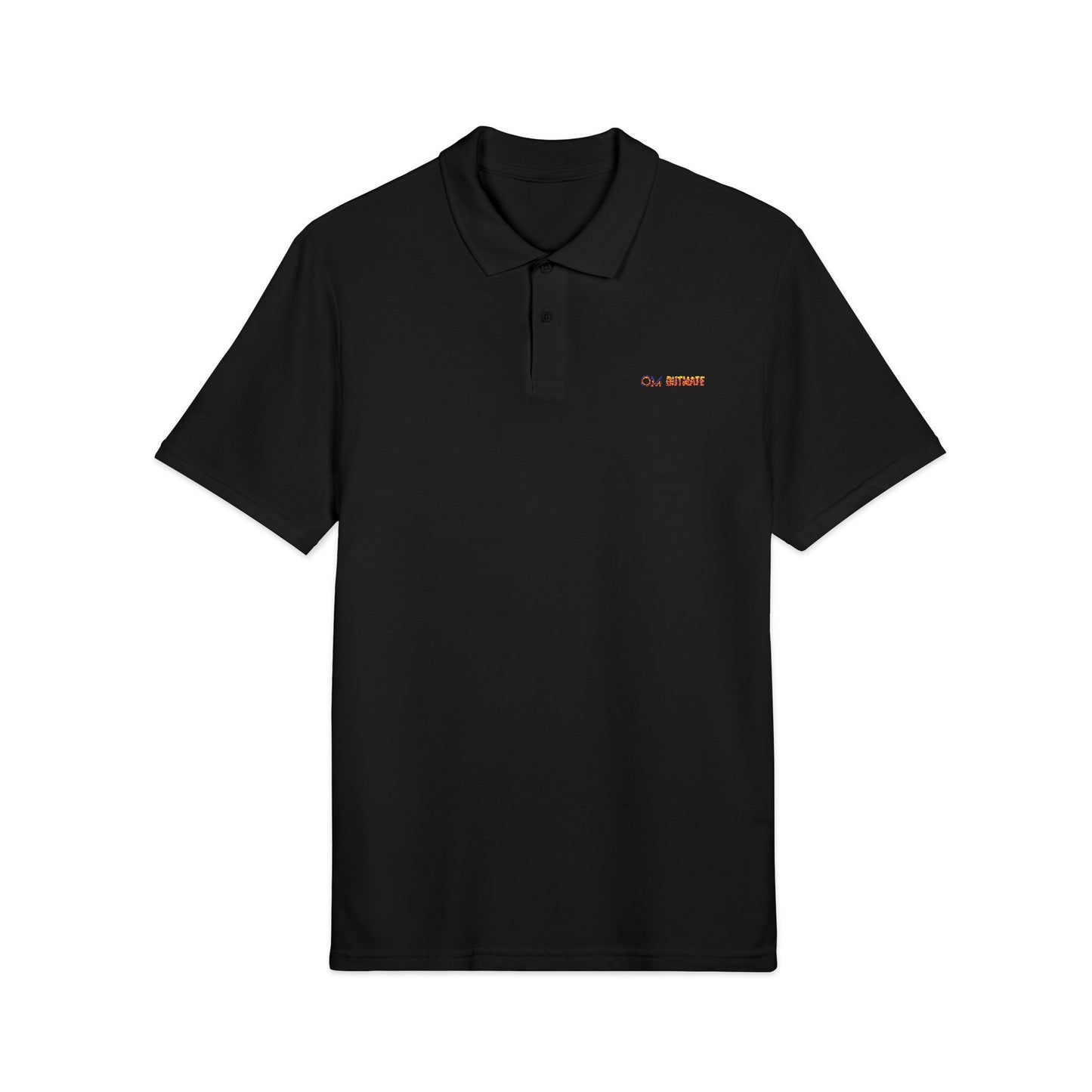 'Outmate' Embroidered multi Logo Polo Shirt