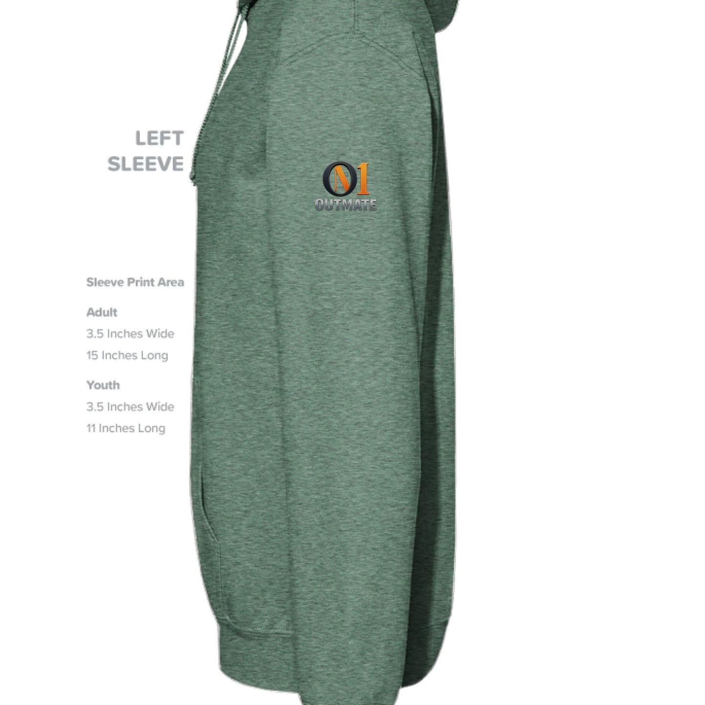 Heather Sport Dark Green - SLEEVE_LEFT
